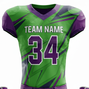 Uniforme de Fútbol Americano 2026 |   Camiseta Unisex de Manga Corta con Logotipo Personalizado Impreso a Color |   100% Poliéster de Secado Rápido y Transpirable OEM - Product Image 1