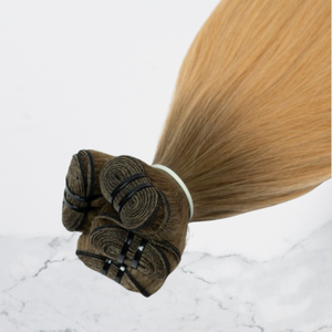 Premium Long Human Hair <b>Extensions</b> Thick Ends Remy Hair Bundles Soft Smooth Natural Look - Product Image 1