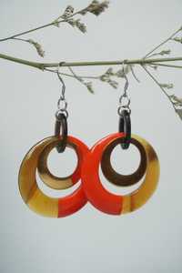 Boucles d'oreilles en corne de buffle pour femmes et filles, design personnalisé, bijoux de mode, élégantes boucles d'oreilles sculptées en corne de buffle - Product Image 3