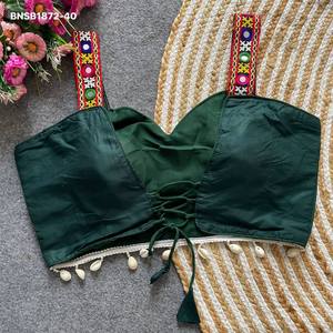เสื้อแขนกุดผ้าคอตตอนมหัศจรรย์ทันสมัย พร้อมลายปักช้าง ตกแต่งขอบโคดี และลายซิกแซกด้านหลัง จำหน่ายราคาส่ง - Product Image 2