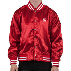 Chaqueta de Satén Brillante Estilo Urbano, Corte Moderno, Prenda Exterior de Moda, Chaqueta de Satén con Logotipo Personalizado, Fabricante Mayorista de Chaquetas de Satén - Product Image 1