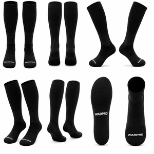 Chaussettes de genou unisexes WARPRO INDUSTRY Pyrotect, en nylon/coton extensible, antidérapantes, respirantes, coupe-vent, pour le football et l'équitation - Product Image 6