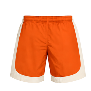 <b>Orange</b> Neutral Panel Athletic <b>Shorts</b> Lightweight Quick Dry Elastic Waist Running Training Gym Sportswear Custom Team Performance - Product Image 2