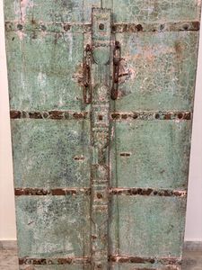 แผงประตูไม้เนื้อแข็งโบราณพร้อมกรอบแกะสลักด้วยมือ ประตูหน้าบ้านหรูหราสำหรับร้านอาหาร โรงแรม เฟอร์นิเจอร์บ้าน - Product Image 5