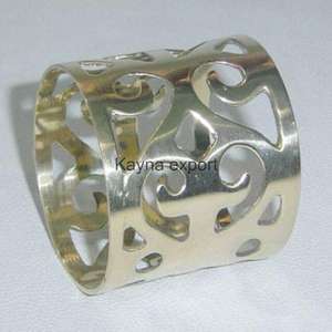 Anneau de serviette en métal martelé au design carré moderne, robuste, best-seller pour la maison et les fêtes, commandes en gros - Product Image 3