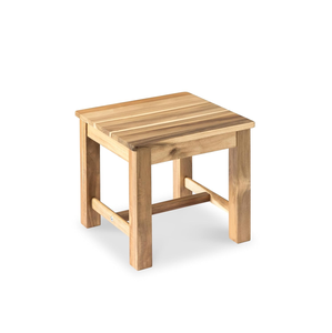 Petit tabouret en bois pour salle de bain, tabouret compact en bois massif, repose-pieds pour douche, vanité, chambre et usage domestique - Product Image 1