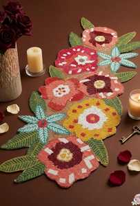 Handmade Beaded Stripe Embroidered Polyester/Cotton <b>Table</b> <b>Runner</b> Decorative Hotel & Home Use Centerpiece Decoration - Product Image 1