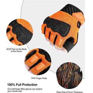 Bike <b>Gloves</b> Cycling <b>Gloves</b> Biking <b>Gloves</b> for <b>Men</b> Women with Anti-Slip Shock-Absorbing Pad Light Weight Nice Fit Half Finger - Product Image 3