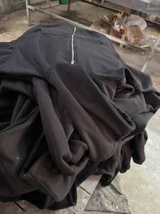 Custom Mens <b>Black</b> <b>Zip</b> <b>Up</b> <b>Hoodie</b> Front Letter Puff Print Streetwear Regular Fit Cotton Fleece Sweatshirt - Product Image 6