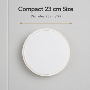Applique murale LED moderne ronde, étanche, pour intérieur et extérieur, 20W, blanc chaud, pour la maison, la chambre, le salon, la salle à manger, 23cm - Product Image 2