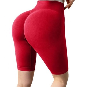 Shorts de sport sans couture de haute qualité avec logo personnalisé XL 90% polyamide 10% élasthanne pour femmes - Product Image 3
