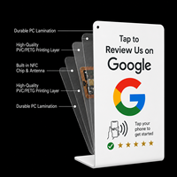 Carte de commentaires NFC RFID personnalisable, étanche, avec code QR pour les commentaires des entreprises, restaurants, cafés, hôtels - Matériel PVC, taille personnalisée