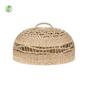 Exquisitely woven rush food <b>cover</b> Kitchenware and <b>table</b> decoration Wholesale eco-friendly Made in Vietnam - Product Image 1