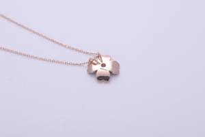 Avina Jewels Luxury Flower Pendant 14K Yellow / White / Rose Gold Rhodium Plated Lab Grown <b>Diamond</b> Trendy Women's <b>Jewelry</b> Gift - Product Image 3