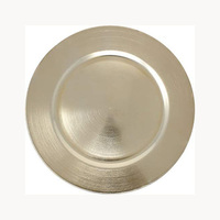 Nouvelle arrivée : Assiette de présentation en métal de luxe, design élégant et personnalisé, vaisselle décorative pour restaurants et hôtels.