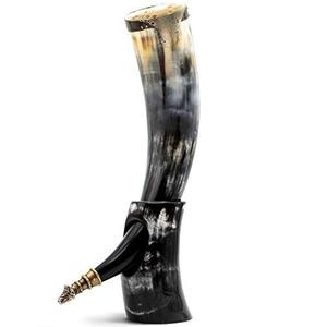Authentic Eco-Friendly Viking <b>Drinking</b> <b>Horn</b> for Beer High Quality Buffalo Polished <b>Horn</b> Love Design Home Decoration Global - Product Image 1