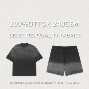 Customization Color & Logo New Fashion Wholesale Best Quality Short <b>Set</b> Men's Summer Wear Men <b>Twin</b> <b>Sets</b> Two Piece Shorts <b>Sets</b> - Product Image 4