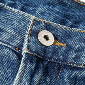 Shorts en jean pour homme personnalisés, taille haute, coupe ample et large, style streetwear tendance avec motif brodé, décontracté foncé, pour l'été - Product Image 3