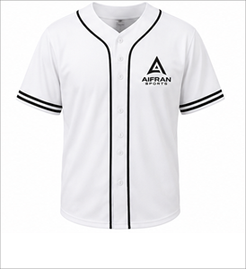 Maillot de baseball pour hommes, respirant, à séchage rapide, col en V, boutons sur le devant, manches courtes, uniforme d'équipe, vêtements de sport - Product Image 1