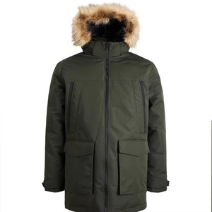 PU Woven Safari Jacket Plus Size Large Lapel Stand Collar Autumn Casual Zipper Front OEM Service for Men - Product Image 2