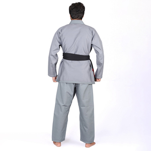 High Quality V-Neck Judo Uniforms Adults Custom Martial Arts Training Wear <b>Stretch</b> 100% Cotton Logo Printing Light Weight - Product Image 2