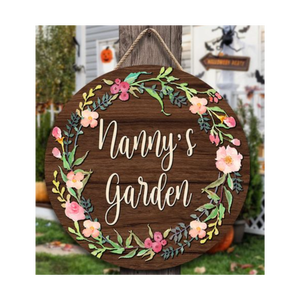 Letrero de Madera Personalizado para Jardín, Marcador de Plantas Grabado, Placa de Madera Vintage, Decoración para Patio, Tablero Decorativo - Product Image 6