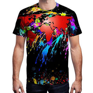 T-shirt à manches courtes pour homme, tendance, séchage rapide, avec impression numérique, service OEM en gros - Product Image 5