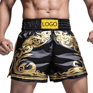 กางเกงมวยปรับแต่งได้ ยูนิเซ็กซ์ โพลีเอสเตอร์ 100% 220 กรัม รุ่นล่าสุดสำหรับผู้ใหญ่ บริการ OEM พิมพ์ลายตกแต่งด้วยเทคนิค Sublimation - Product Image 1