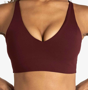 Cross <b>Back</b> Strappy Nylon Spandex Workout Running Yoga Sportsbra <b>Support</b> Top Fitness High Impact Gym Womens Sports Bras for Women - Product Image 6