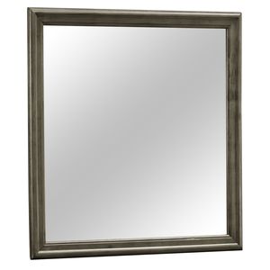 Glory mobilia G3105-M specchio luigi Phillipe stile grigio specchio da parete - Product Image 1