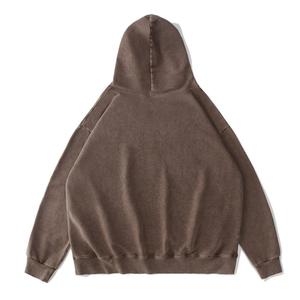Sweat à capuche oversize 100 % coton de haute qualité, en molleton épais, à épaules tombantes, imprimé sur mesure, pour hommes et femmes, hiver, formel, fabricant - Product Image 5