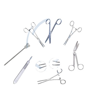 Ensemble d'instruments chirurgicaux manuels en acier de classe I Ensemble de pansement et de pansement Pansement De Instrumentos Para Vestirse CE ISO13485 - Product Image 1