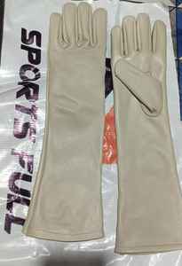 Guantes de cuero para mujer con estampado por transferencia térmica, compatibles con pantalla táctil, detección de agujas, antipilling, marrón/rojo/negro, para pesca al aire libre - Product Image 5