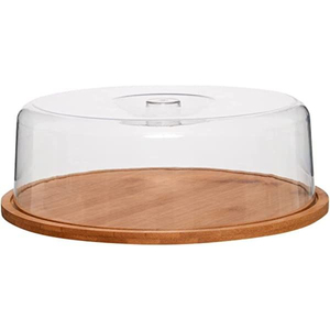 Soporte de Madera Estilo Vintage para Tartas con Cúpula de Cristal, Reutilizable, para Exhibición de Postres en el Hogar, Eventos de Panadería, Hecho a Mano, en Oferta - Product Image 3