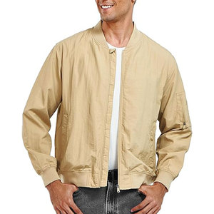 Blouson Bomber Léger en Toile Personnalisé avec Logo sur le Devant pour Homme – Service OEM Disponible à la Vente - Product Image 2