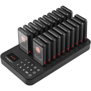 Sistema Pager Wireless per Ristoranti, Raggio d'Azione 400m, per Gestione Code Clienti, Funzioni di Attesa Clinica, Beeper con Vibrazione per Clienti - Product Image 4
