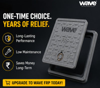 Tapa de alcantarilla cuadrada de FRP Wave 12x12, clasificación de carga 5-T, color personalizado, seguridad vial