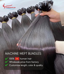 Extensiones de Cabello Humano Vietnamita Liso Natural Negro, Tejido a Máquina, Largo - Product Image 4