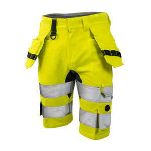 Custom Logo Cotton <b>Work</b> Shorts Hi Vis Windproof Quick Dry Safety <b>Pants</b> Reflective Stripes Screen Printed for Men <b>Cargo</b> Shorts - Product Image 1