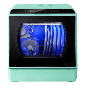 เครื่องล้างจานแบบตั้งโต๊ะพกพา A-I-R-M-S-E-N ถังขนาด 5 ลิตร 5 โปรแกรม พร้อมระบบอบแห้งด้วยลมร้อน รุ่น M-i-n-t G-r-e-e-n - Product Image 1