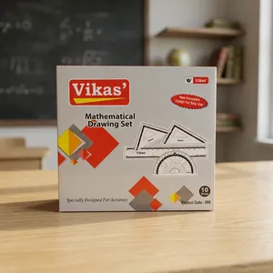 Most Selling Vikas <b>Drawing</b> Set Premium Quality Geometry Box for School College <b>Office</b> and Technical <b>Drawing</b> Available For Sale - Product Image 2