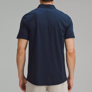 Polo T-shirt de couleur unie personnalisé, anti-transpiration, pour hommes, fourni par l'usine - Product Image 3
