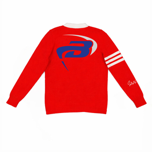 เดลต้า |   ซิกมา |   เสื้อคาร์ดิแกนถักไหมพรมลำลองสำหรับฤดูหนาว Theta Sorority  ผ้าอะคริลิก 100% ปักลายเสื้อคาร์ดิแกนถักไหมพรมสำหรับผู้หญิง - Product Image 2