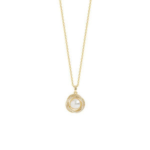 Collier en or plaqué 14 carats pour femmes AMBER JEWELS avec accent de diamant cultivé en laboratoire, style classique, à porter tous les jours, certifié IGI - Product Image 4