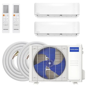 เครื่องปรับอากาศแบบแยกส่วน 2 โซน 18000 BTU ลดราคาพิเศษ ระบบทำความเย็นเร็ว ประหยัดพลังงาน สำหรับบ้าน สำนักงาน โรงแรม ขายส่ง - Product Image 3