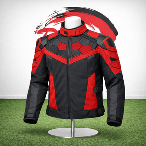 Veste de moto de haute qualité, respirante, coupe-vent, ignifuge, pour un usage unisexe, équipement de protection en toile pour moto - Product Image 1