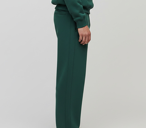 Nouvel Arrivage Pantalon de survêtement décontracté style vintage en laine, couleur unie, coupe ample, en lin/coton de poids moyen, avec cordon de serrage, pour la gym - Product Image 5