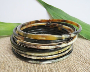 Modern Design Best Quality Buffalo Horn Bangle <b>Set</b> at Bulk Price From India Buffalo Horn Jewelry HF CRAFTS - Product Image 1