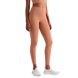 Nuevo Lulu Skin-friendly cintura elástica Anti-rizado Hip Scrunch Butt Lift Fitness Super suave cintura alta Yoga Leggings para mujeres - Product Image 1