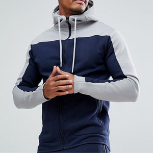 Combinaisons de couleurs personnalisées, imperméables, respirantes, à col montant, pour hommes adultes, ensembles de jogging stylés pour la saison hivernale - Product Image 2